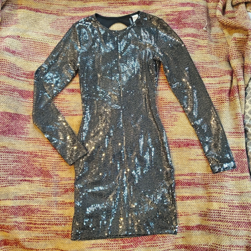 Sequined Party Mini Dress